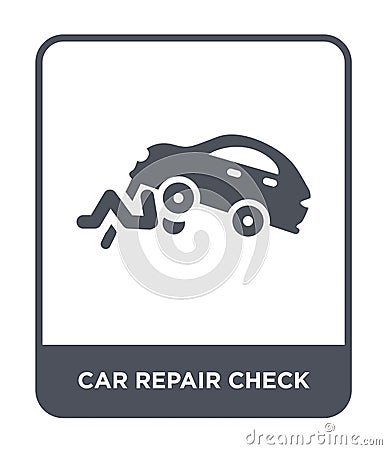 car repair check icon in trendy design style. car repair check icon isolated on white background. car repair check vector icon Vector Illustration