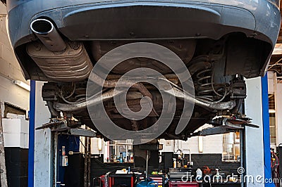 A car repair garage Stock Photo