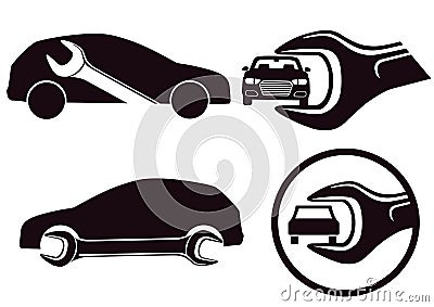 Car repair icons Vector Illustration