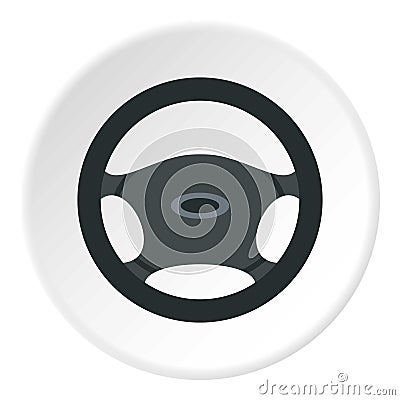 Car rudder icon circle Vector Illustration