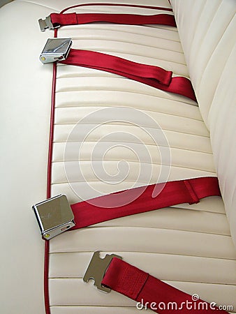 Car safety belt Stock Photo