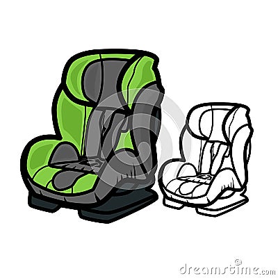 Car Seat Vector Illustration