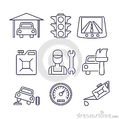 Car service maintenance icon, Auto repair vector Vector Illustration