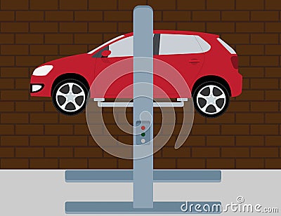 Car service Vector Illustration