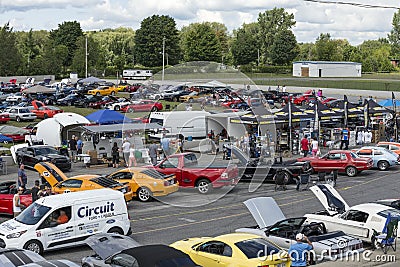 Car show over view Editorial Stock Photo