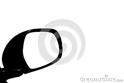 Car side mirror mask Stock Photo