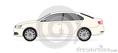 Car from the side Vector Illustration