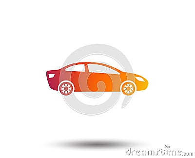 Car sign icon. Sedan saloon symbol. Vector Illustration