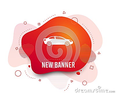 Car sign icon. Sedan saloon symbol. Vector Vector Illustration