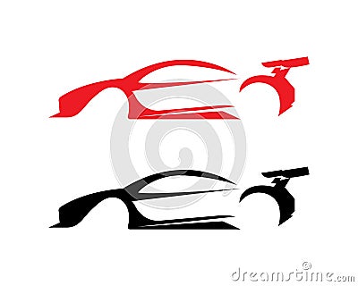 Car silhouette logo Vector template icons app Vector Illustration