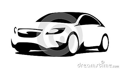 Car silhouette modern Vector Illustration