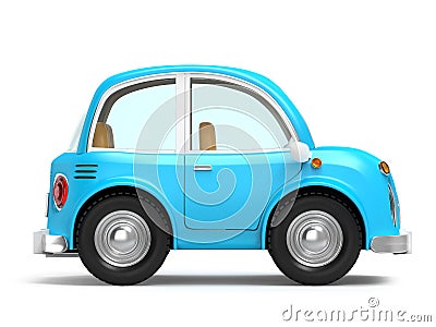 Car small cartoon side Cartoon Illustration