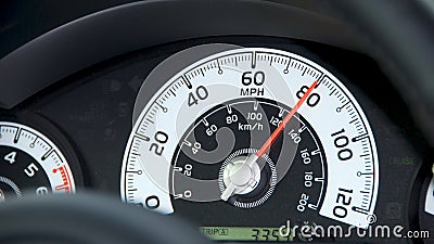 Car speedometer Stock Photo