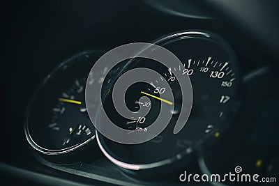 Car Speedometer Stock Photo