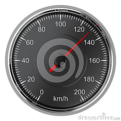 Car speedometer Cartoon Illustration