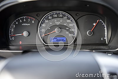 Car speedometer Stock Photo