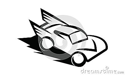 Car Sport Logo Cartoon Illustration