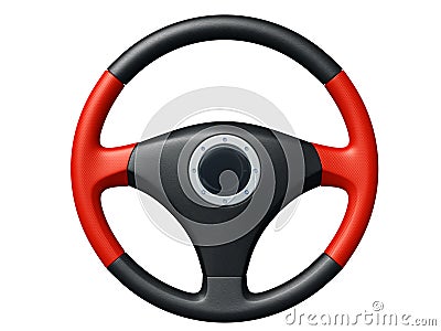 Car Steering wheel Stock Photo