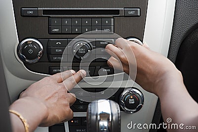 Car stereo Stock Photo