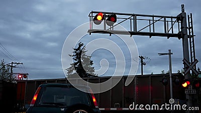 Flashing Lights At A Level Crossing Stock Footage Video Of Closed Rail Flashing Lights At A Level Crossing Stock Footage Video Of Closed Rail