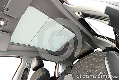 Car sunroof Stock Photo