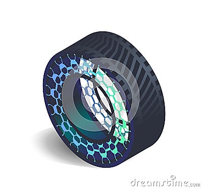 Car tire concept Vector Illustration