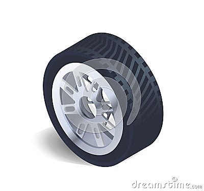 Car tire concept Vector Illustration