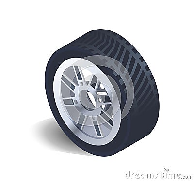 Car tire concept Vector Illustration