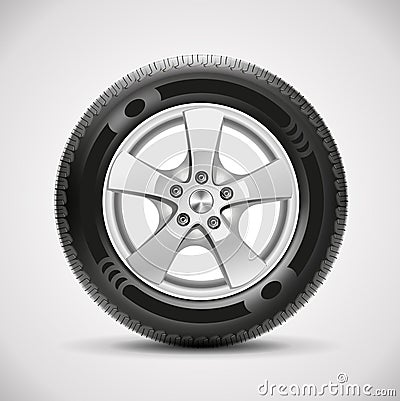 Car tire, vector Vector Illustration