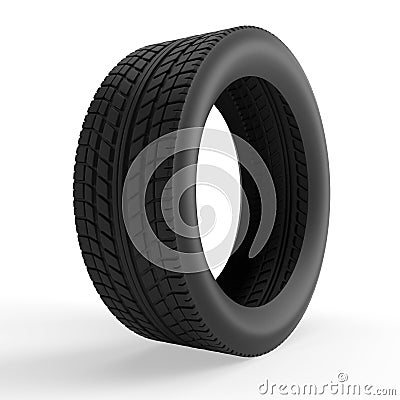 Car tire Cartoon Illustration