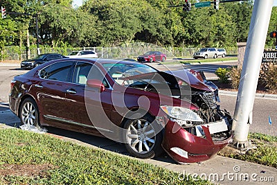 Car Traffic Accident Editorial Stock Photo