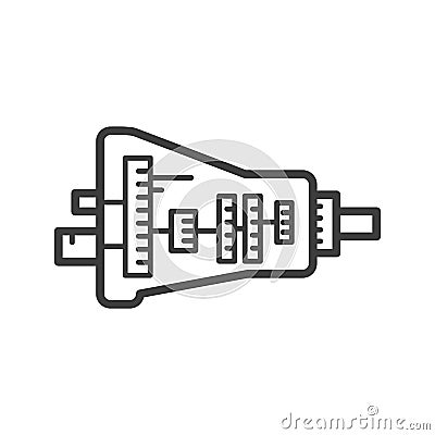 Car transmission assembly icon - gearbox symbol for car transmission repair Vector Illustration