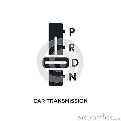 car transmission isolated icon. simple element illustration from car parts concept icons. car transmission editable logo sign Vector Illustration