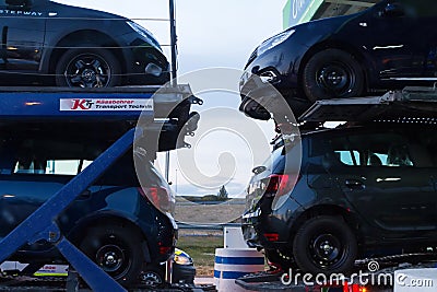 Car transportation Editorial Stock Photo