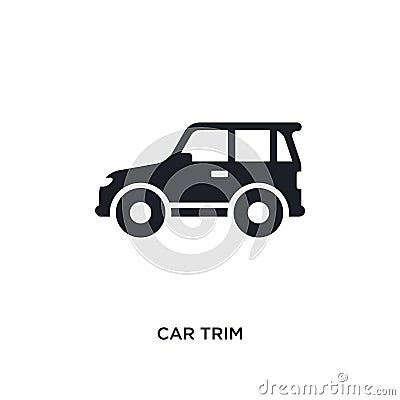 car trim isolated icon. simple element illustration from car parts concept icons. car trim editable logo sign symbol design on Vector Illustration