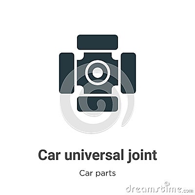 Car universal joint vector icon on white background. Flat vector car universal joint icon symbol sign from modern car parts Vector Illustration