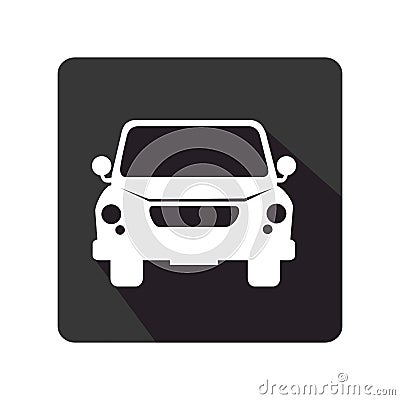 Car vehicle isolated icon Vector Illustration