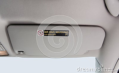 Car Visor Stock Photo