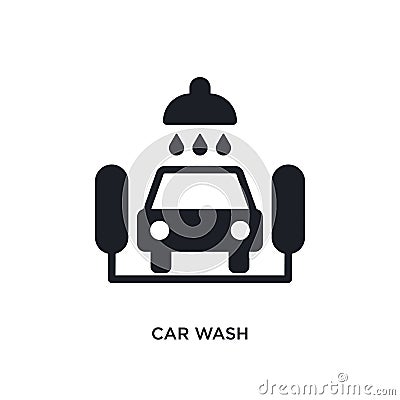 car wash isolated icon. simple element illustration from ultimate glyphicons concept icons. car wash editable logo sign symbol Vector Illustration