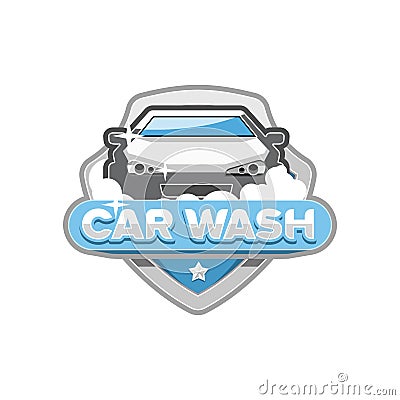 Car wash logo design. Vector Illustration