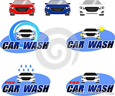 Car wash logo Vector Illustration