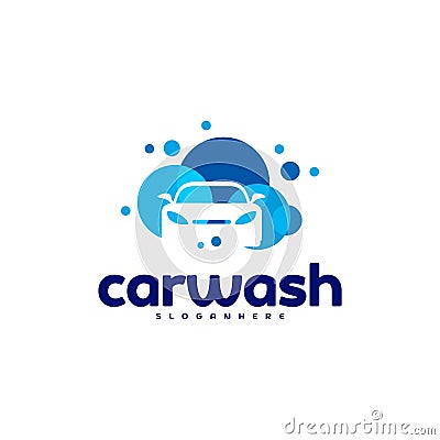 Car Wash Logo Template Designs Vector Illustration