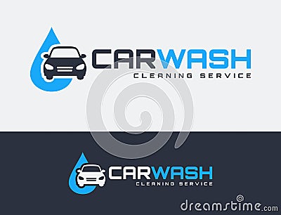 Car wash logos. Vector Illustration