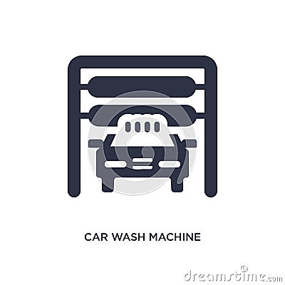 car wash machine icon on white background. Simple element illustration from mechanicons concept Vector Illustration