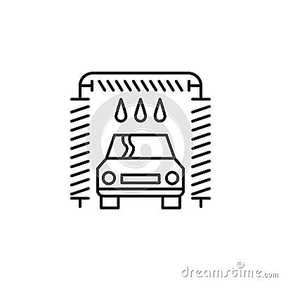 Car, wash outline icon. Can be used for web, logo, mobile app, UI, UX Vector Illustration