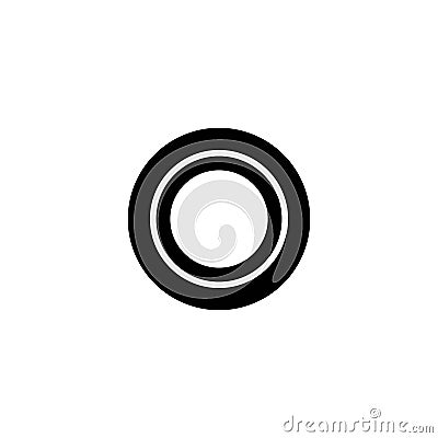 Car tire vector icon Vector Illustration