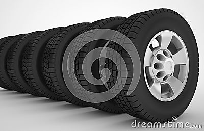 Car wheel automotive concept Stock Photo