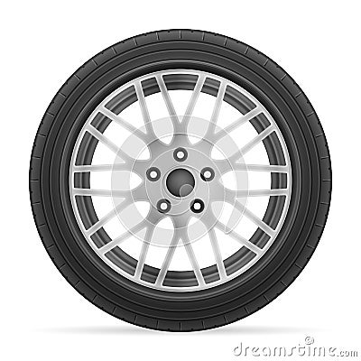 Car wheel tire Vector Illustration