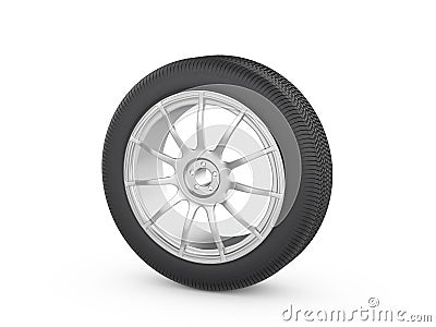 Car wheel tire Cartoon Illustration