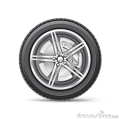 Car wheel Vector Illustration